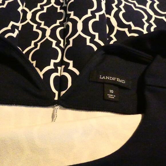 Land's End Women's Size 10 Dress Sleeveless Zipper Pockets - Picture 6 of 6